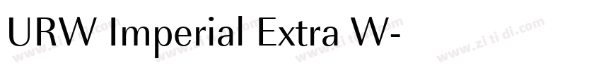 URW Imperial Extra W字体转换